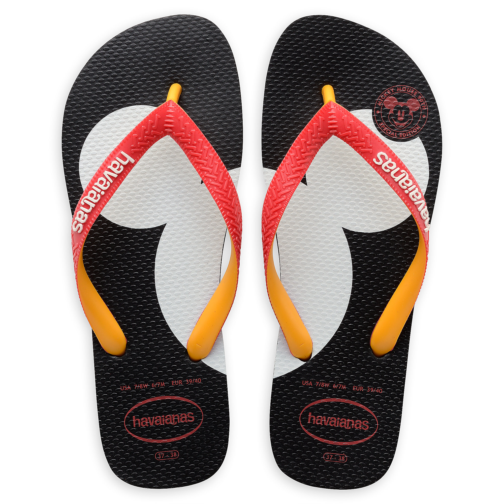 Product Image of Mickey Mouse Silhouette Flip Flops for Adults by Havaianas  # 1