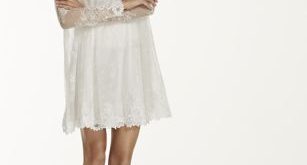 Short A-Line Country Wedding Dress - Galina