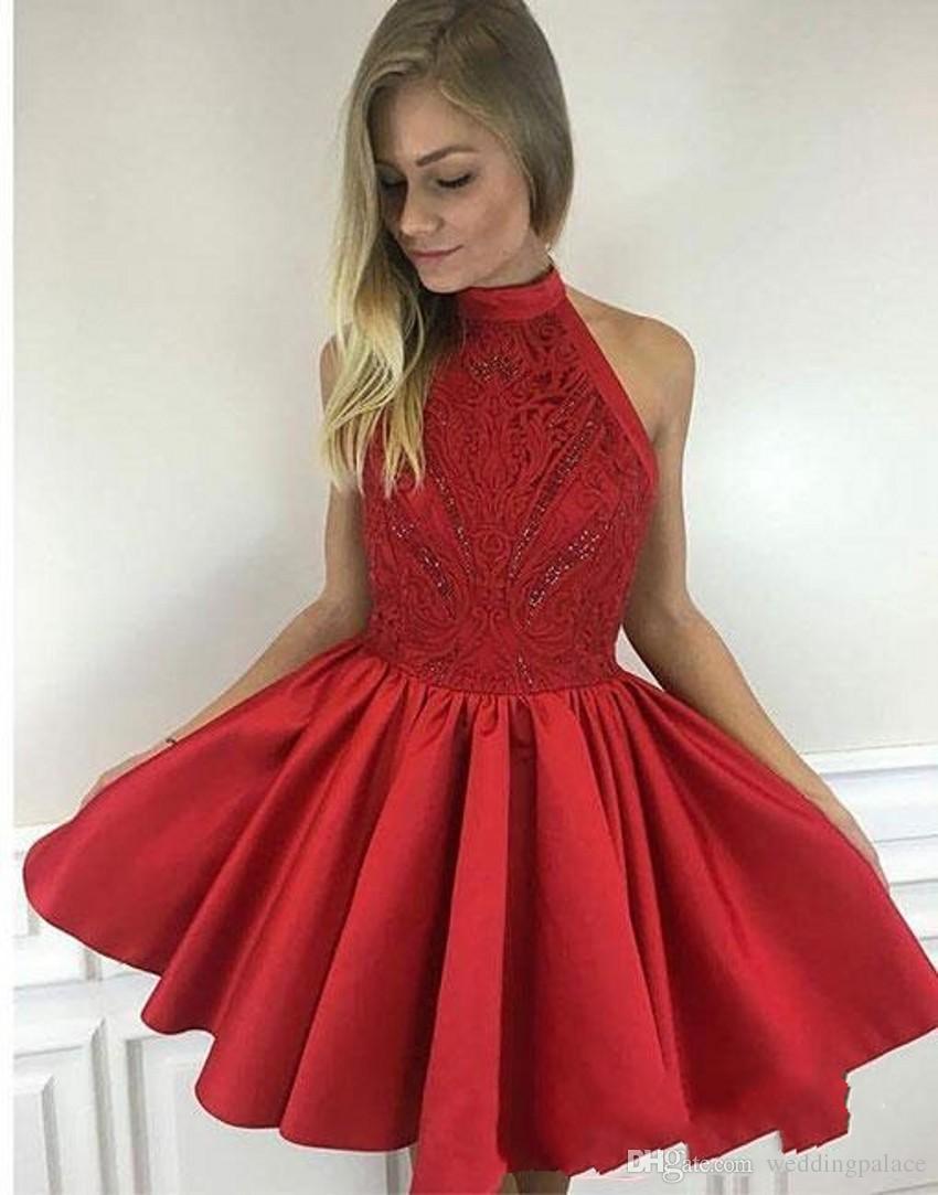 DESCRIPTION. Newest Cute Mini Short Red Homecoming Dresses