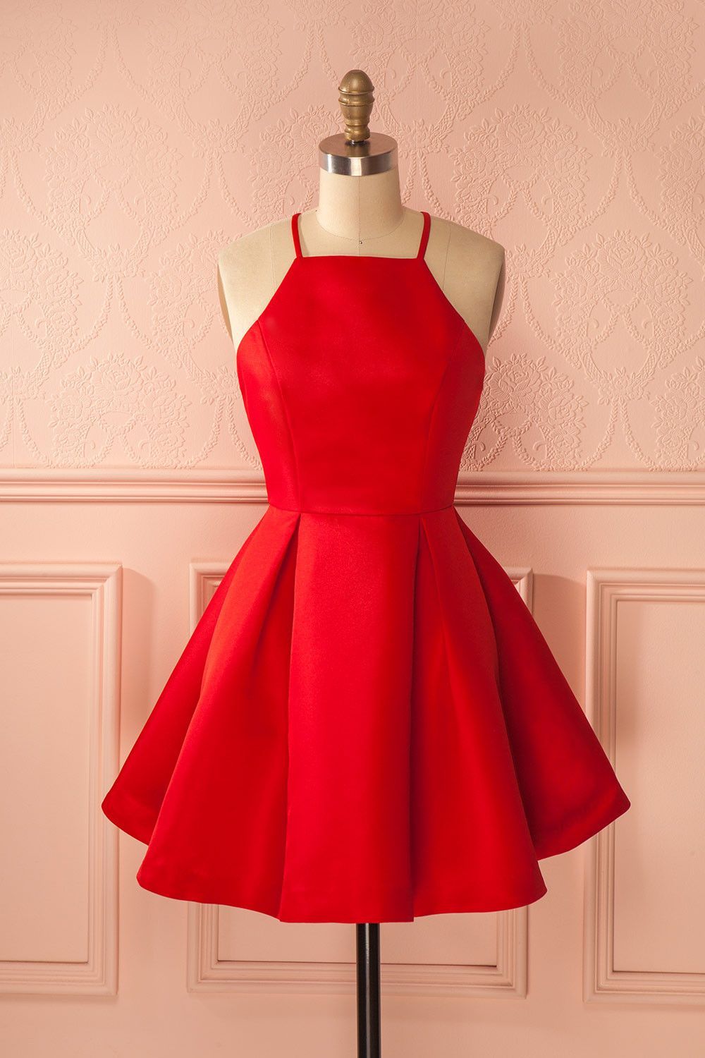 Cute Short Red Prom Dresses,A Line Homecoming Dresses,Popular Graduation  Dresses