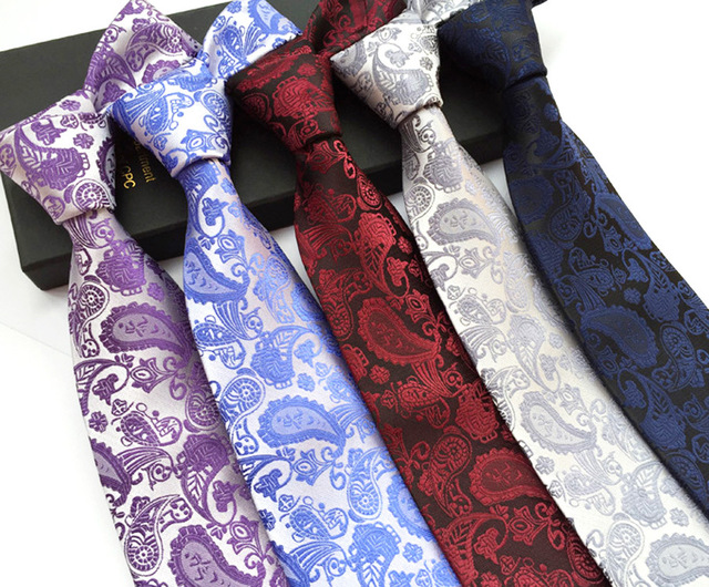VINCKWTSV Brand Classic Paisley Pattern Ties For Men Wedding Tie 2017 New  Fashion Business Necktie Men