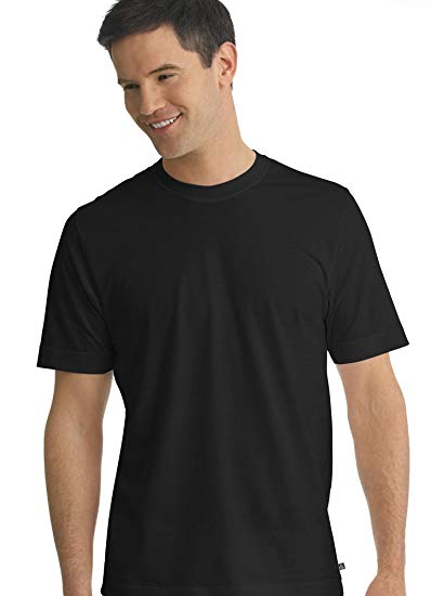 Jockey Men's T-Shirts Staycool Crew Neck T-Shirt - 2 Pack, black, S