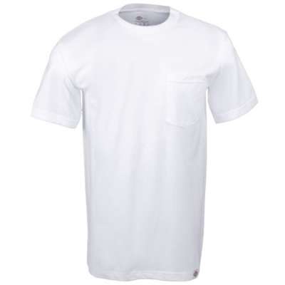 Dickies Mens 1144624WH Two Pack Cotton T-Shirt- White