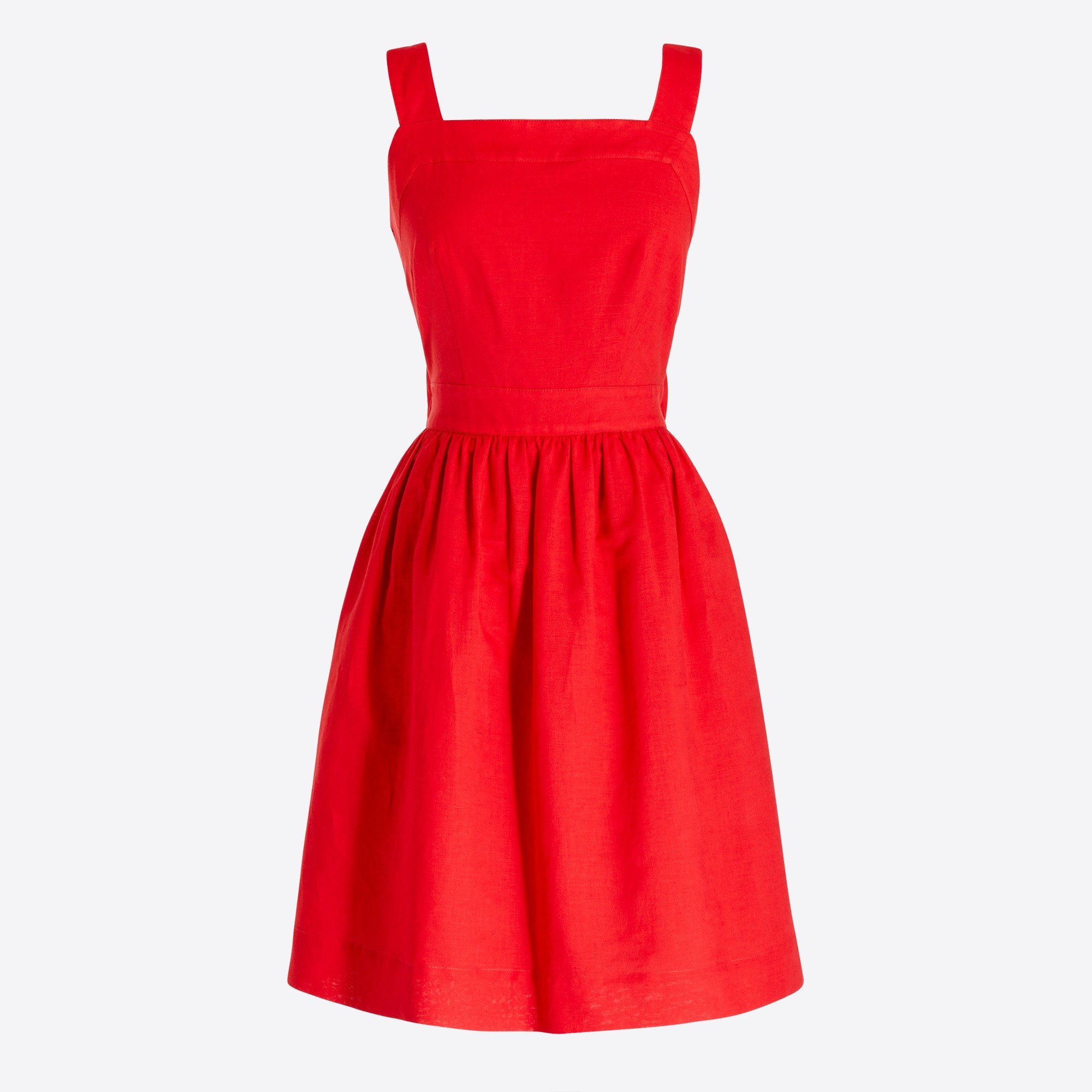 Cotton-linen apron dress : FactoryWomen Dresses | Factory