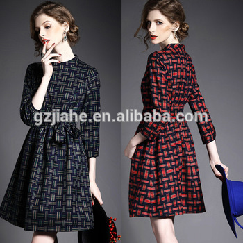 New Sexy Lady Office Formal Autumn Dresses,Latest Long Sleeve Winter