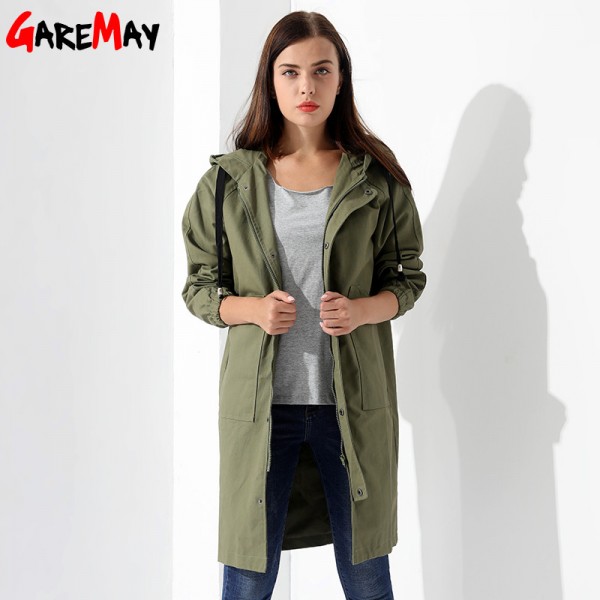 Buy Womens Windbreakers Female Coat Jacket Plus Size Causal Long