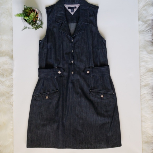 Tommy Hilfiger Dresses | Beautiful Jean Dress Size L | Poshmark