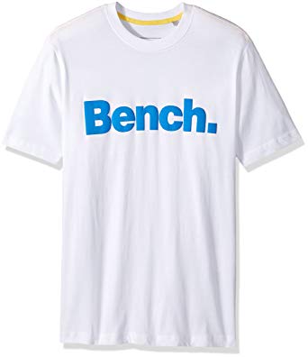 Bench Men's Plain T-Shirt with Contrasting Logo Print at Amazon