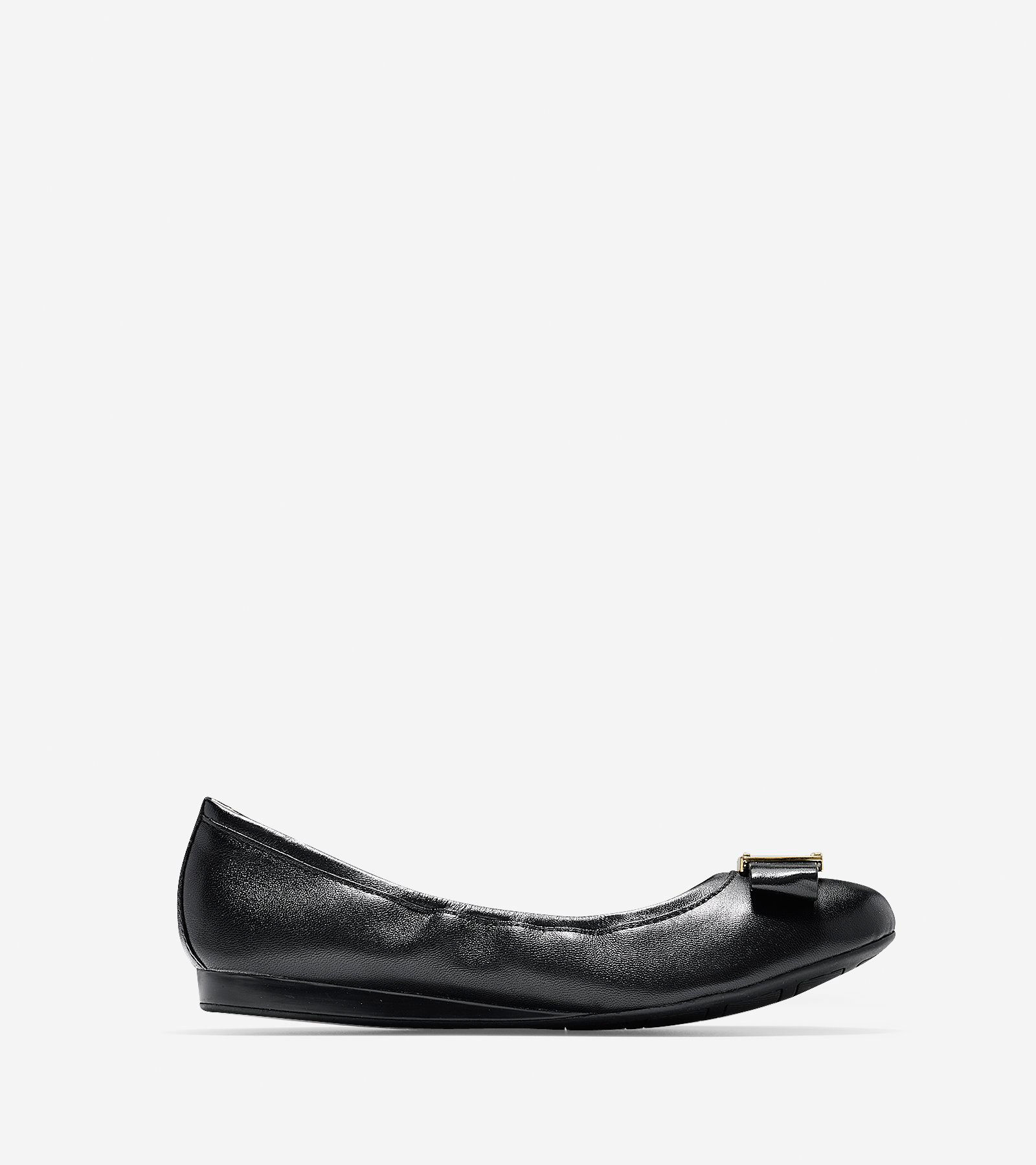 Women's Emory Bow Ballet Flats in Black | Cole Haan
