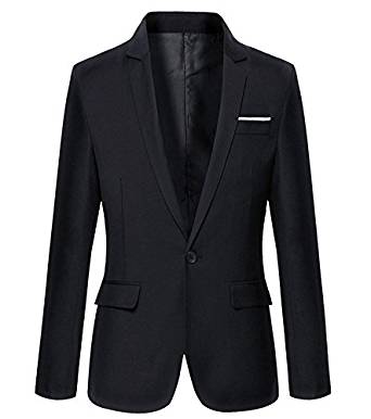 Mens Slim Fit Casual One Button Blazer Jacket at Amazon Men's