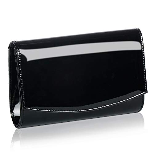 Women Patent Leather Wallets Fashion Clutch Purses, Wallyns Evening