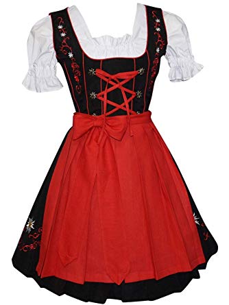 Amazon.com: Edelweiss Creek 3 Piece German Oktoberfest Dirndl Dress