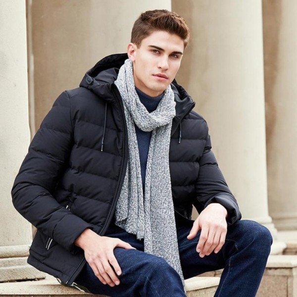 Buy Thick down jacket men brand clothing winter down coat male top