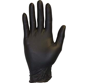 Amazon.com: Black Nitrile Exam Gloves - Medical Grade, Disposable