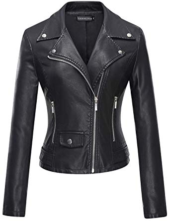 Black Leather Jackets for Women