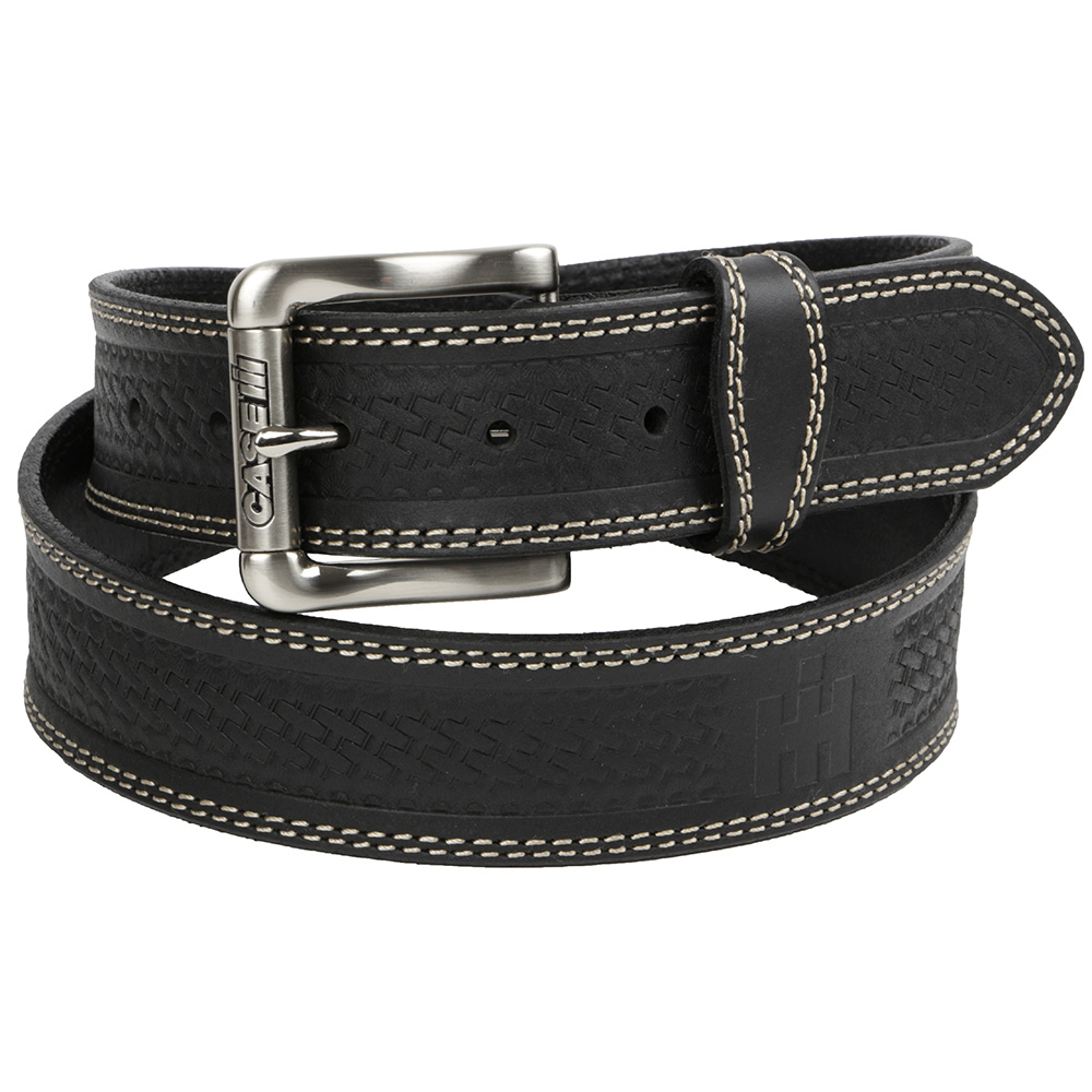 Farmall Men's Black Leather Belt