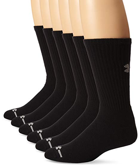 Amazon.com: Under Armour Men's Charged Cotton Crew Socks (6 Pack