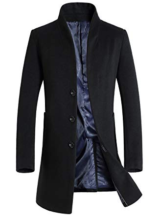 Men's Winter Coats Fashion Wool Top Coat at Amazon Men's Clothing store:
