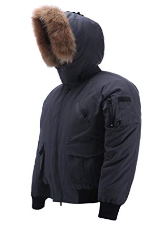 Amazon.com: Arctic Men's Winter Jacket,down Coat with Fur Lined Hood