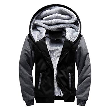 LBL ASALI Men's Pullover Winter Jackets Hooed Fleece Hoodies