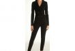Black womens tuxedo 2 piece set womenPants + suit office uniform
