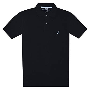 Nautica Men Slim Fit Logo Polo Pique T-Shirt at Amazon Men's