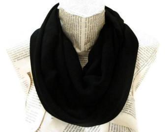 Black chiffon scarf | Etsy