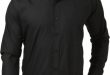 Mesh Men's Solid Formal Black Shirt - Buy MESH BLACK Mesh Men's