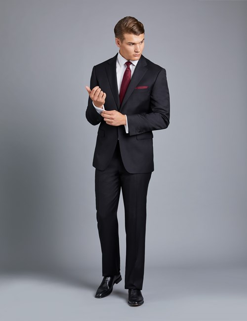 Luxury Men's Black Suits | Hawes & Curtis