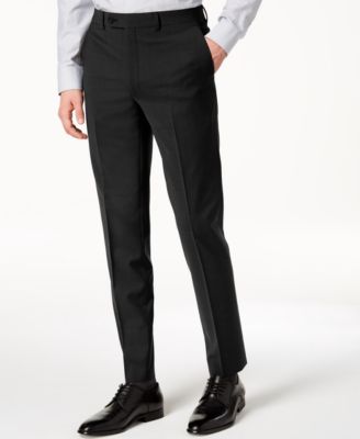 Calvin Klein Men's Skinny-Fit Infinite Stretch Black Suit Pants