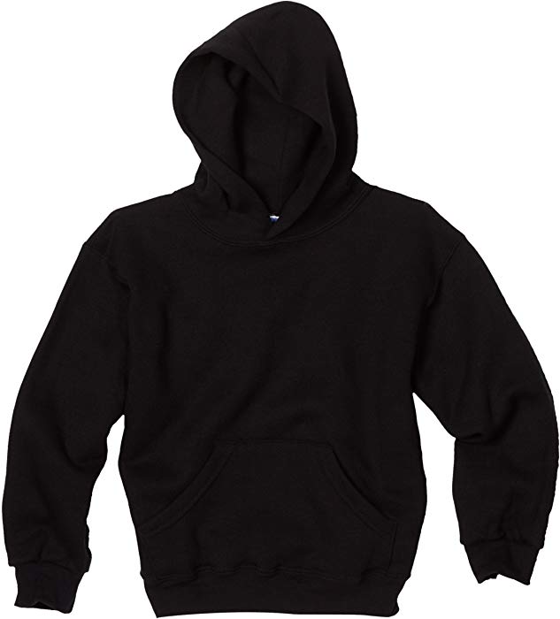 Amazon.com: MJ Soffe Big Boys' Basic Hooded Sweatshirt, Black, Large