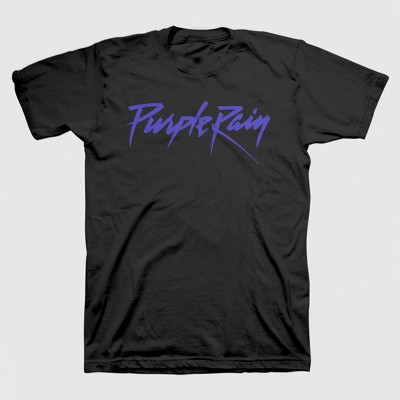 Men's Prince Purple Rain Short Sleeve Graphic T-Shirt - Black : Target