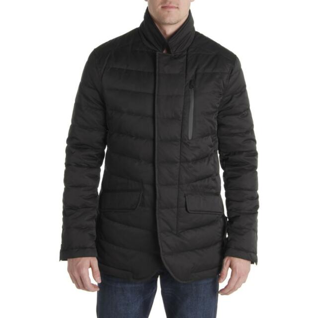 Buy Tahari Mens Black Winter Down Warm Quilted Coat Outerwear XL