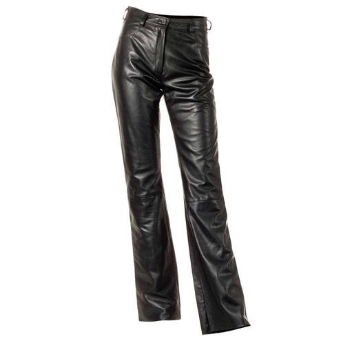Women's Black Leather Pants, cutomized fit