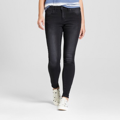 Women's Mid-Rise Skinny Jeans - Universal Thread™ Black : Target