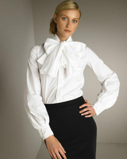 blouse, white blouse, chiffon blouse, lace blouses, blouse with bow