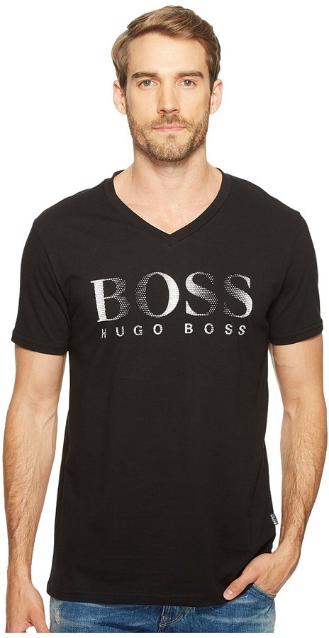 Hugo Boss Boss T Shirt V Neck 10144419 Swimwear, $49 | Zappos