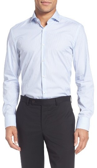 BOSS Jason Slim Fit Stripe Stretch Dress Shirt, $175 | Nordstrom