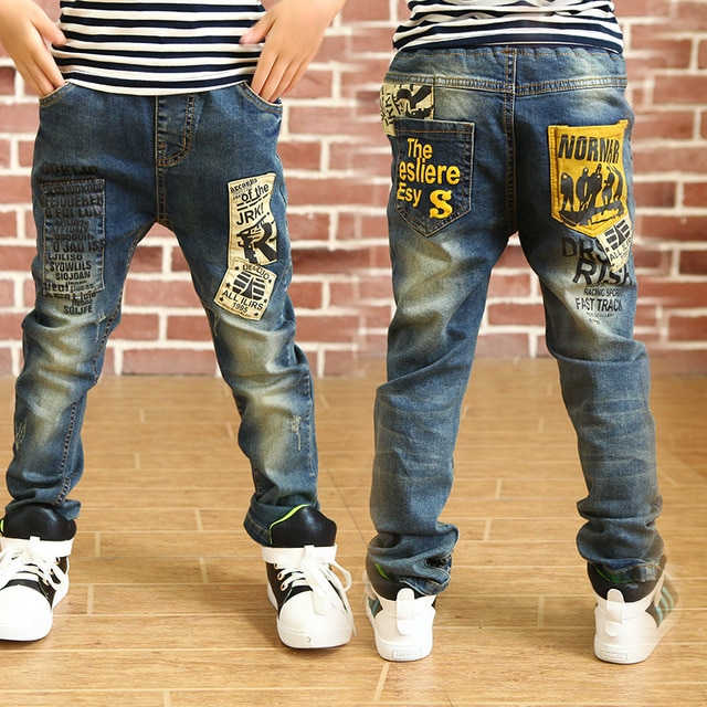 2019 New children's clothing kids boys jeans pants autumn baby 3 to
