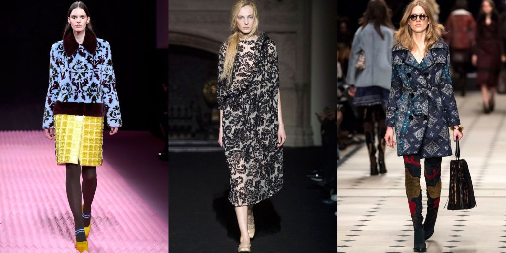 Brocade Fashion Trend at London Fashion Week - Fall 2015 Fashion Trends