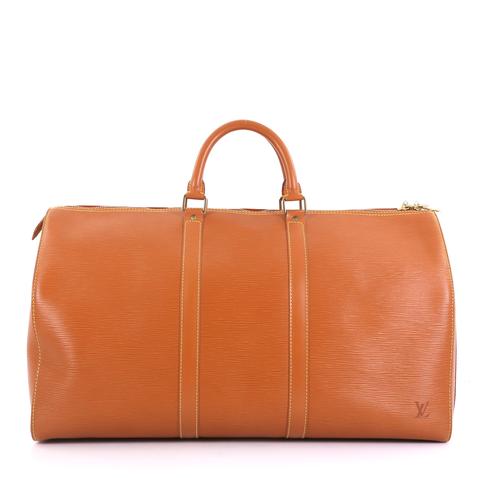 Louis Vuitton Keepall Bag Epi Leather 50 Brown 4067842 u2013 Rebag