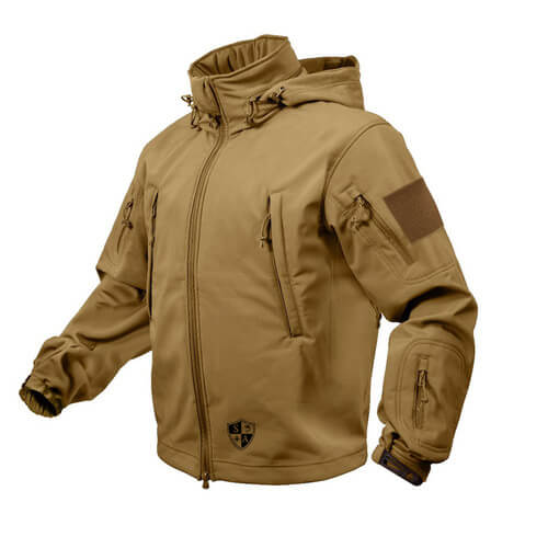 Coyote Brown Tactical Jacket | All Weather Winter Coat - SA Team