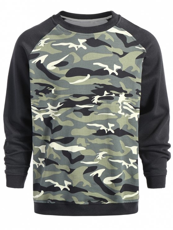 22% OFF] 2019 Pullover Camouflage Sweatshirt In CAMOUFLAGE XL | ZAFUL