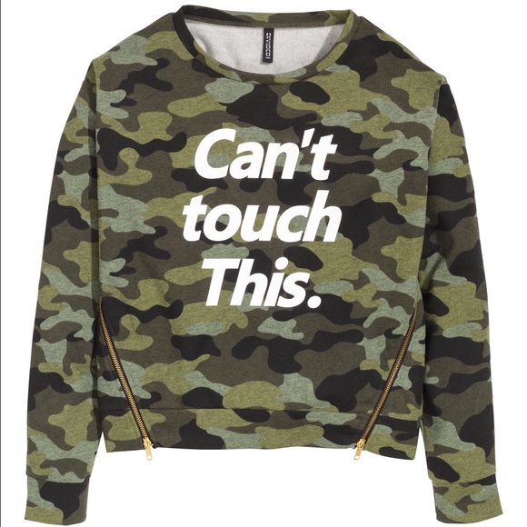 H&M Sweaters | Cant Touch This Hm Camouflage Sweater | Poshmark