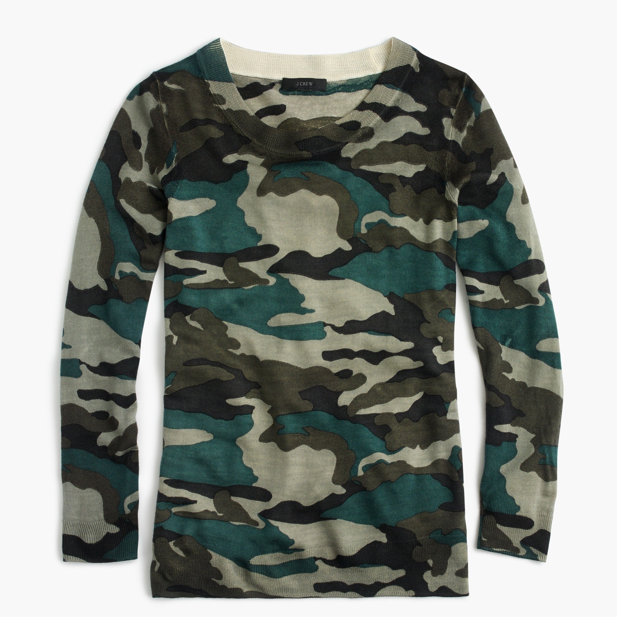 Tippi sweater in camouflage : Women pullovers | J.Crew