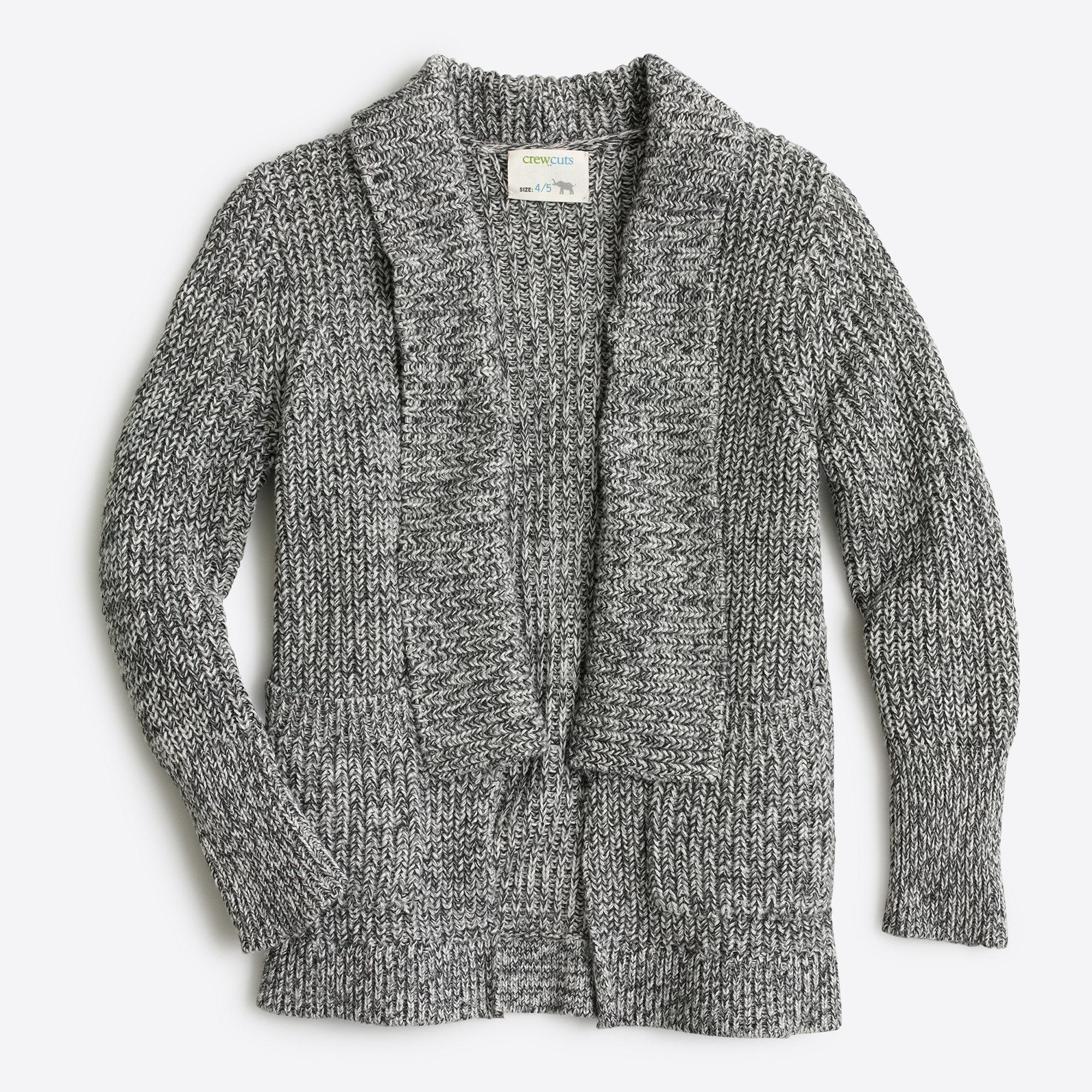 Girls' marled rib-stitch open cardigan sweater : FactoryGirls