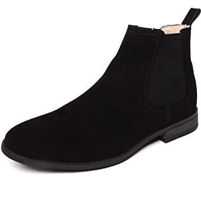 Amazon.com | OUOUVALLEY Classic Slip-on Original Suede Chelsea Boots