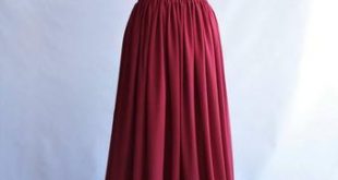 Long chiffon skirt | Etsy
