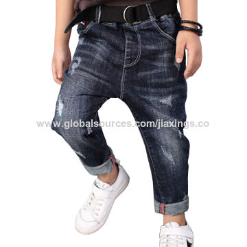 China Wholesale Boys' Pants Breathable Casual Denim Long Pant