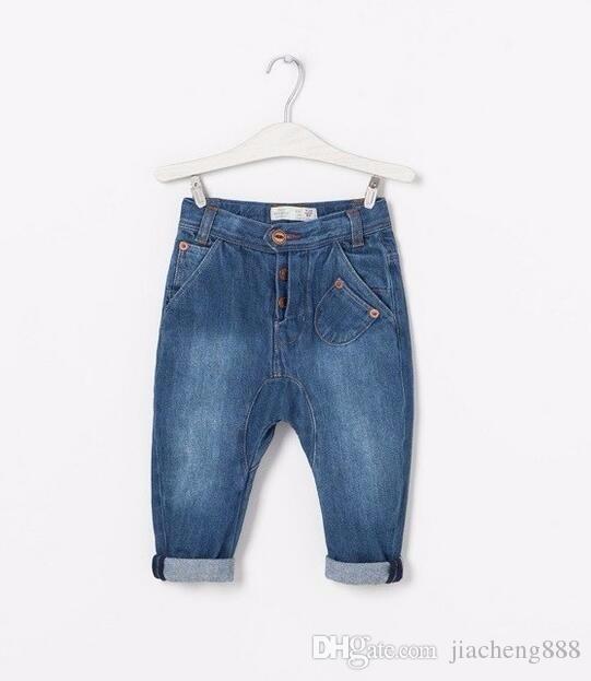 2 Styles Children Wash Jeans Boys Baggy Pants Kids Denim Harem